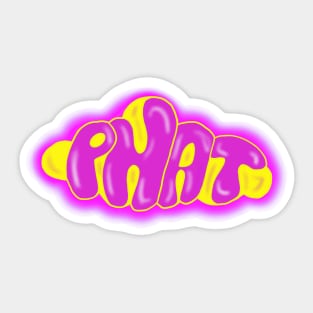 Phat Cloud (yellow) Sticker